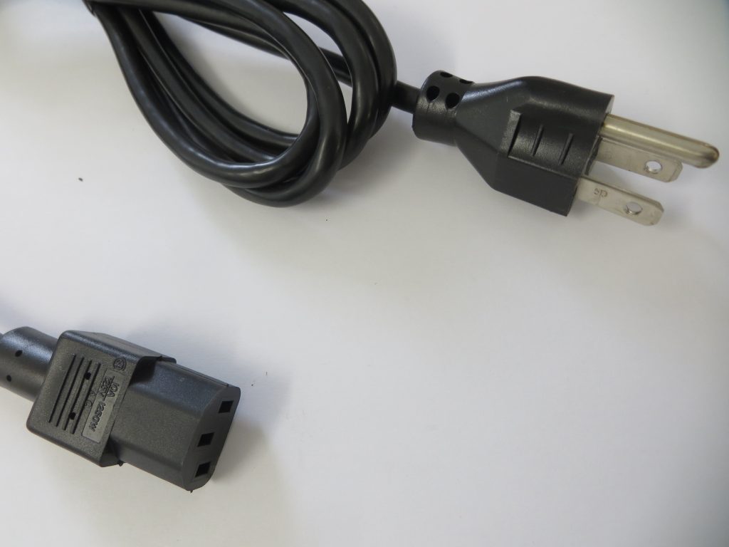 An ac power cords.