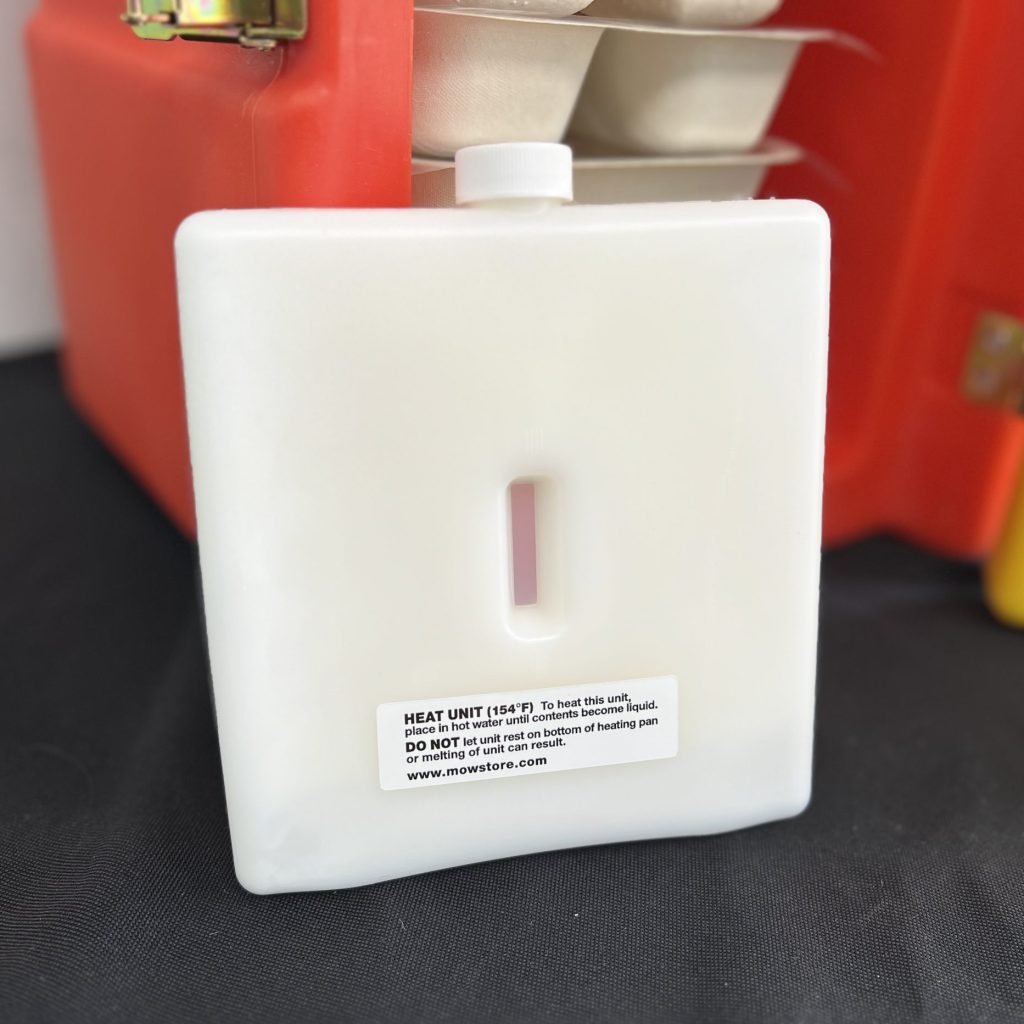 Zoomed in Heating Unit image in front of a heading device