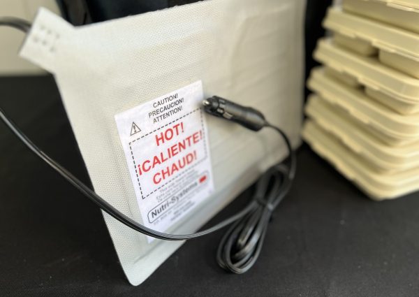 Electric Bag Heater Close Up Angled Front View Electric Bag Heater Close Up Angled Front View